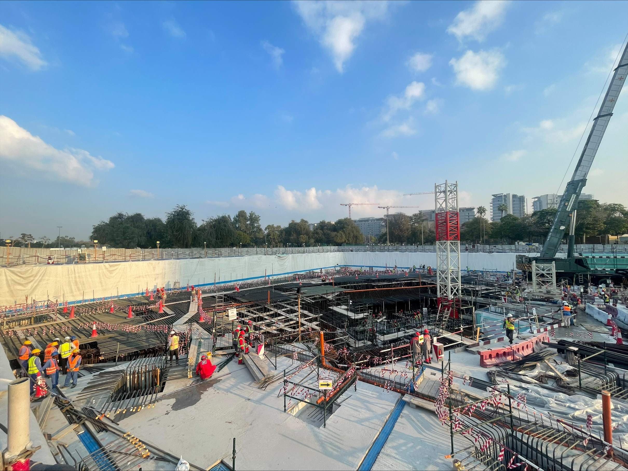 Damac City construction site, Land Department inspection photo 2, 25 March 2024