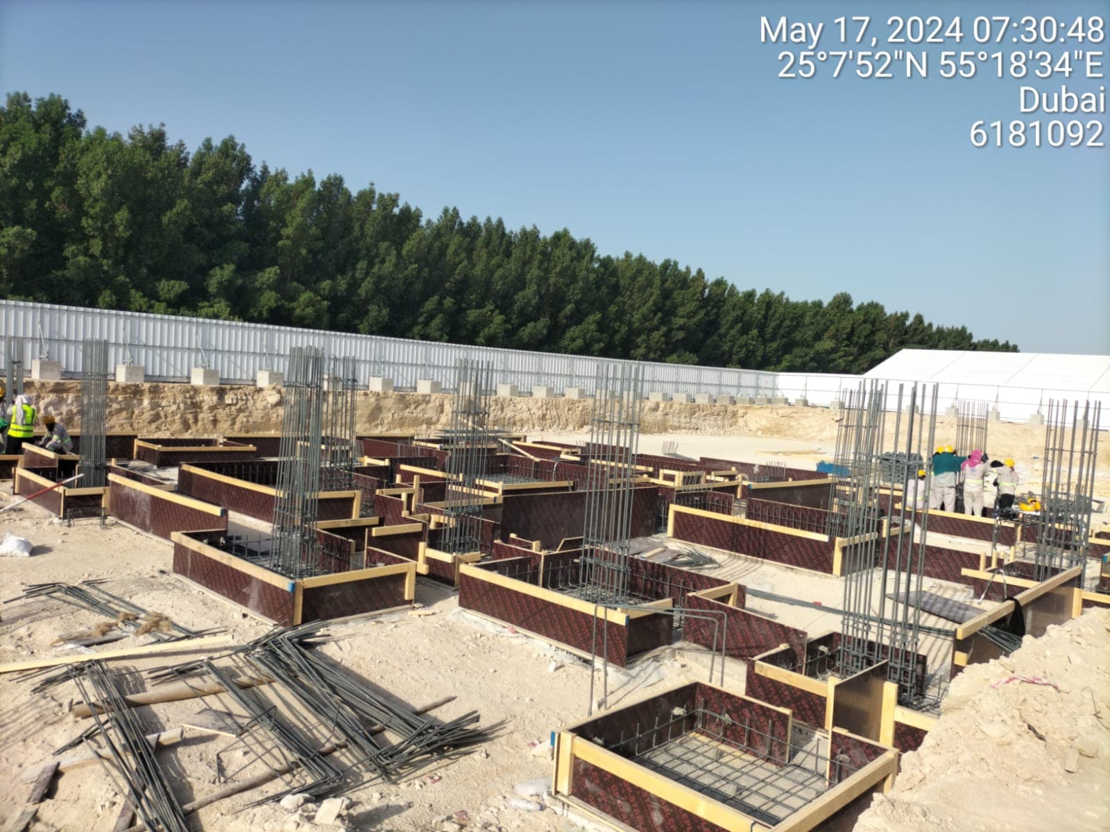 Nad Al Sheba Gardens Phase 3 construction site, Land Department inspection photo 2, 31 May 2024