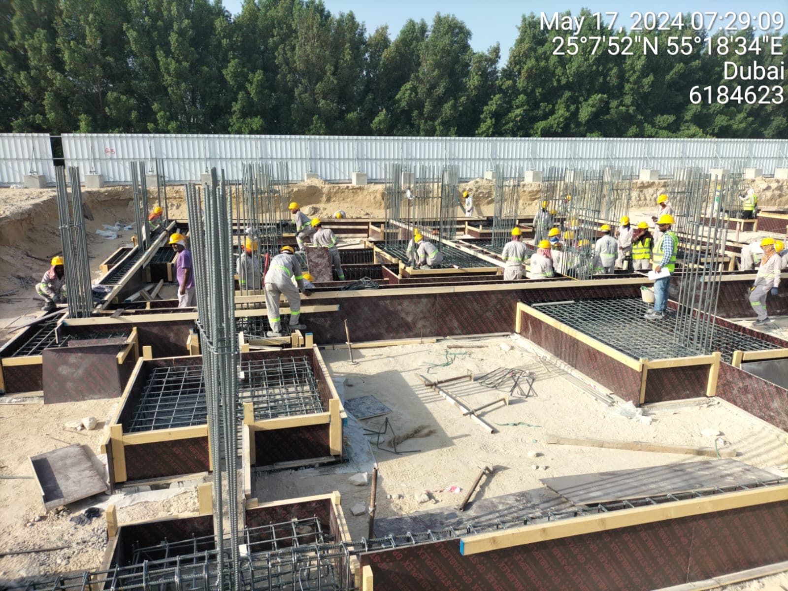 Nad Al Sheba Gardens Phase 3 construction site, Land Department inspection photo 1, 31 May 2024