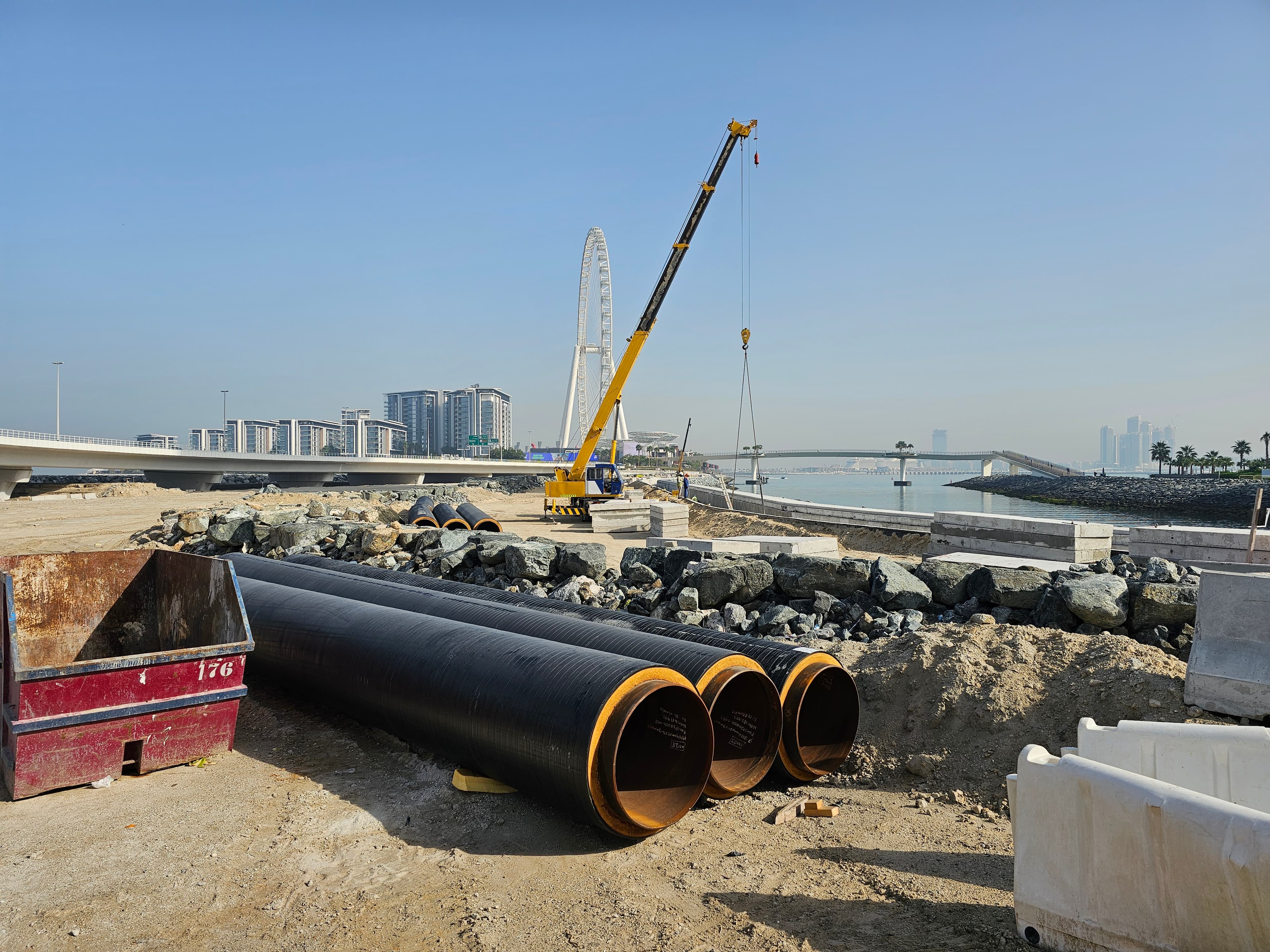 Bluewaters Bay construction site, Land Department inspection photo 1, 21 March 2024