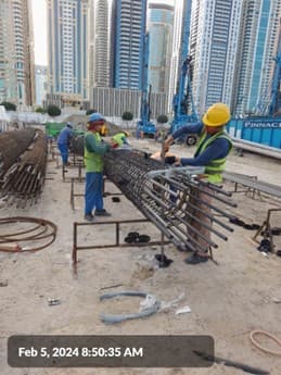 Damac Bay construction site, Land Department inspection photo 2, 13 March 2024
