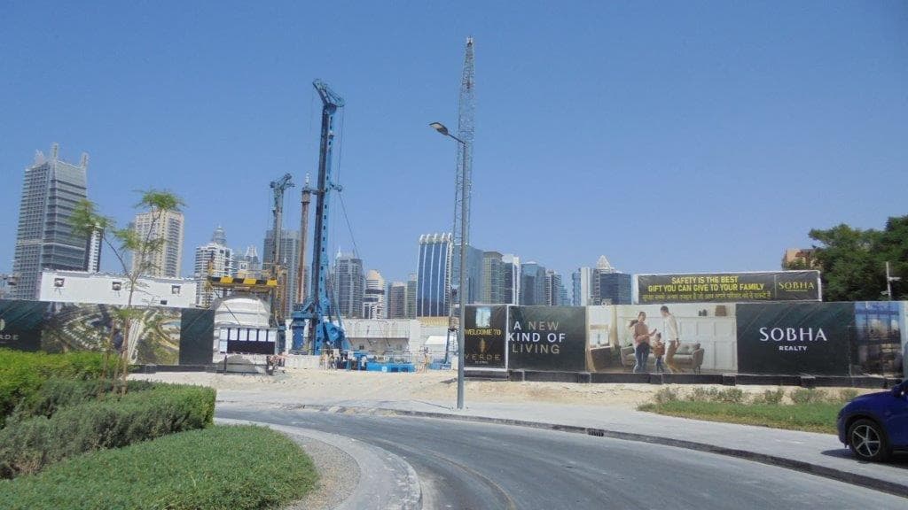 Verde By Sobha construction site, Land Department inspection photo 1, 6 October 2023