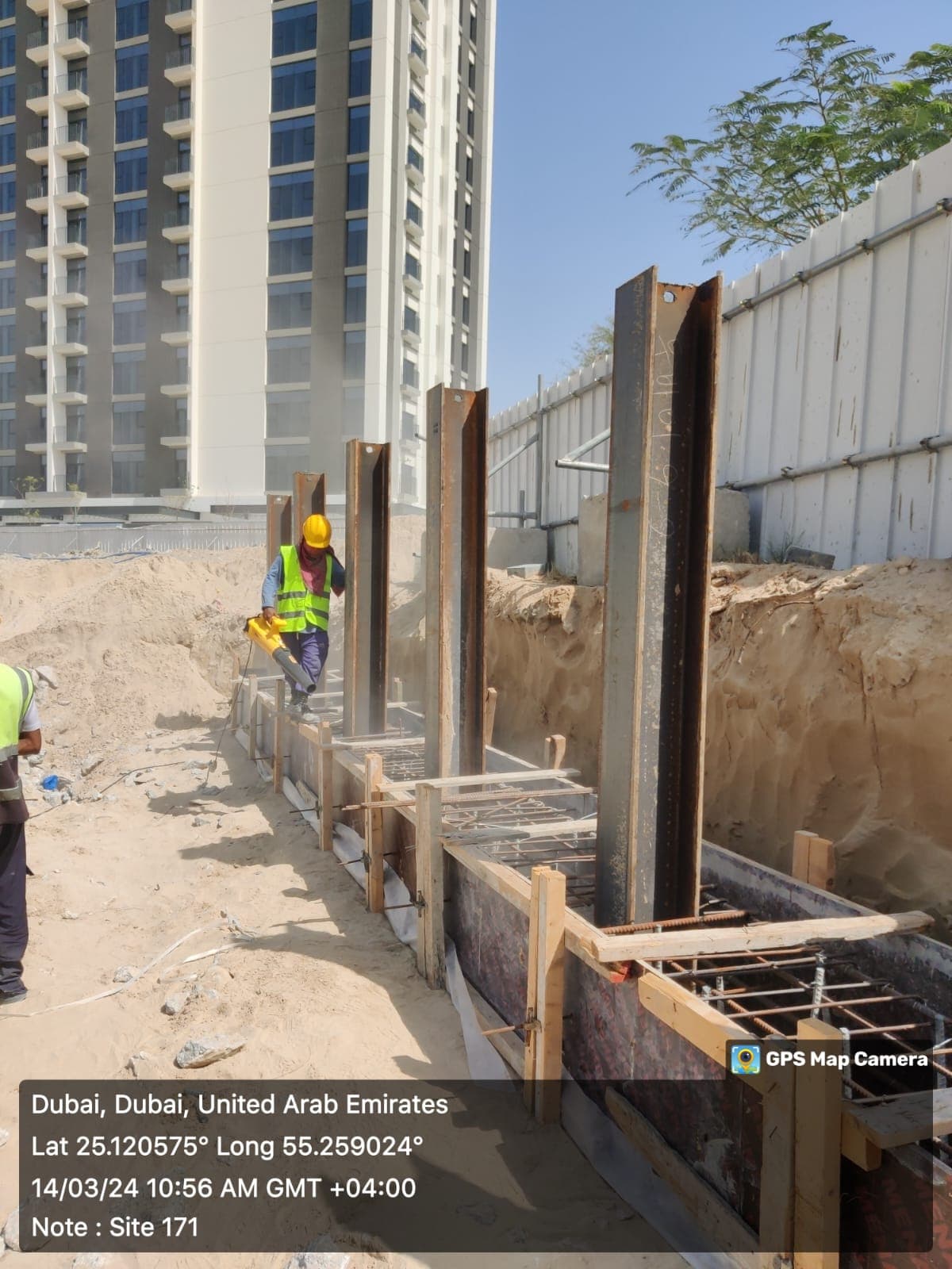 Greenside Residence construction site, Land Department inspection photo 4, 22 March 2024