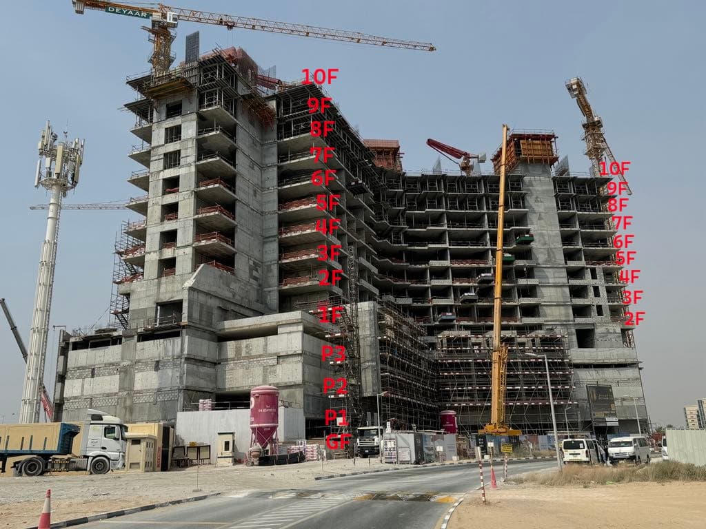 موقع بناء تريا من ديار، صورة تفتيش الدائرة رقم 2، 22 يوليو 2024