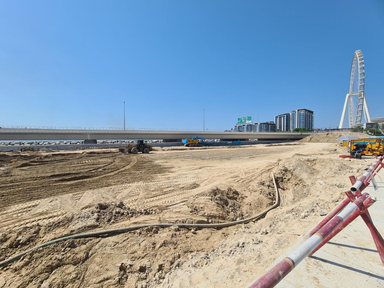Bluewaters Bay construction site, Land Department inspection photo 2, 23 September 2024