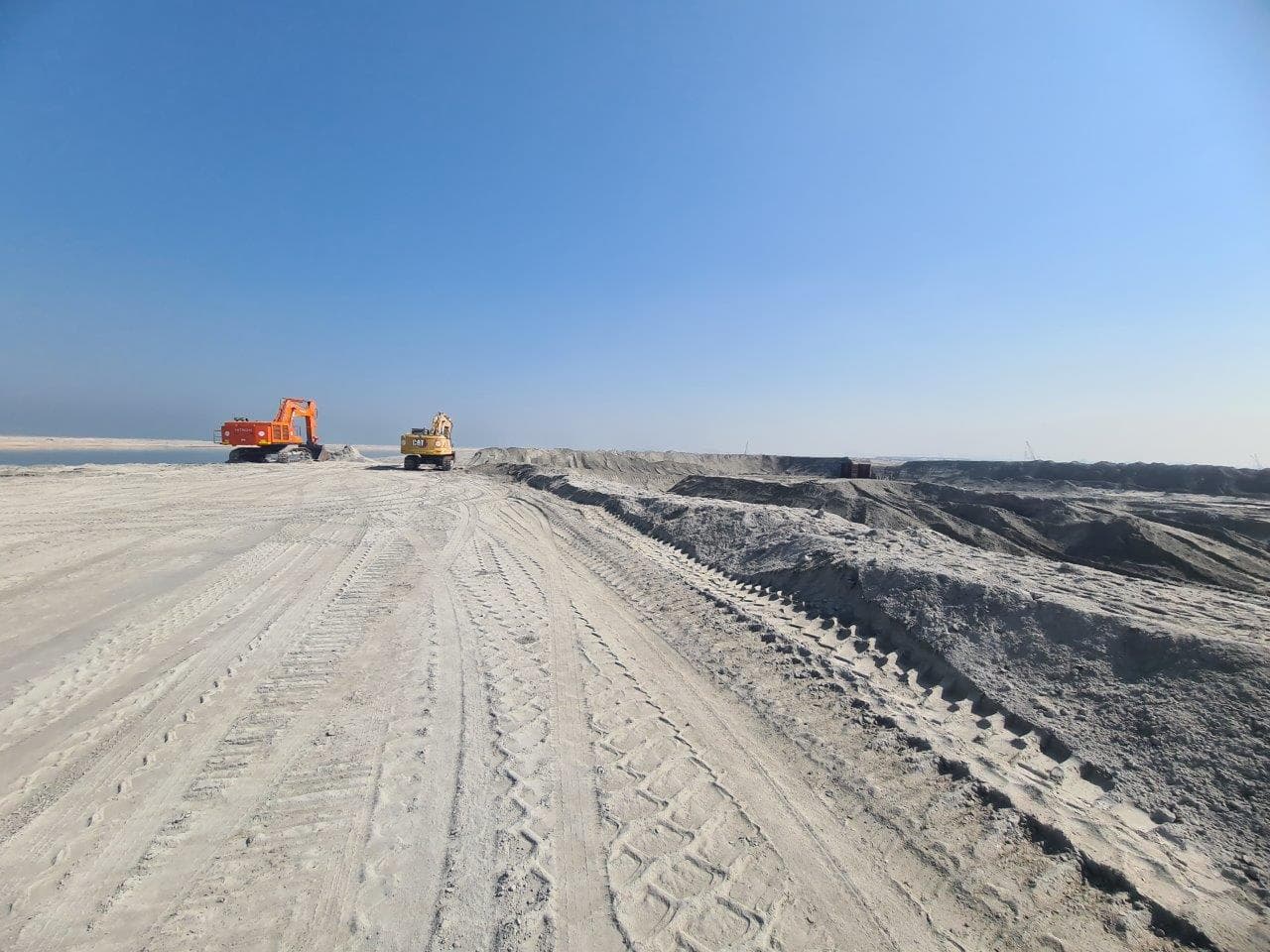 Palm Jebel Ali - Frond L construction site, Land Department inspection photo 2, 11 November 2024