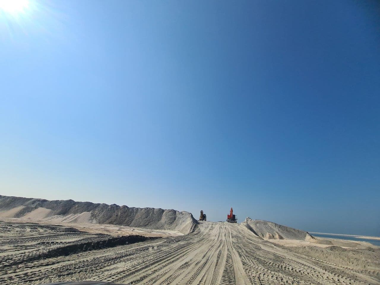 Palm Jebel Ali - Frond L construction site, Land Department inspection photo 1, 11 November 2024
