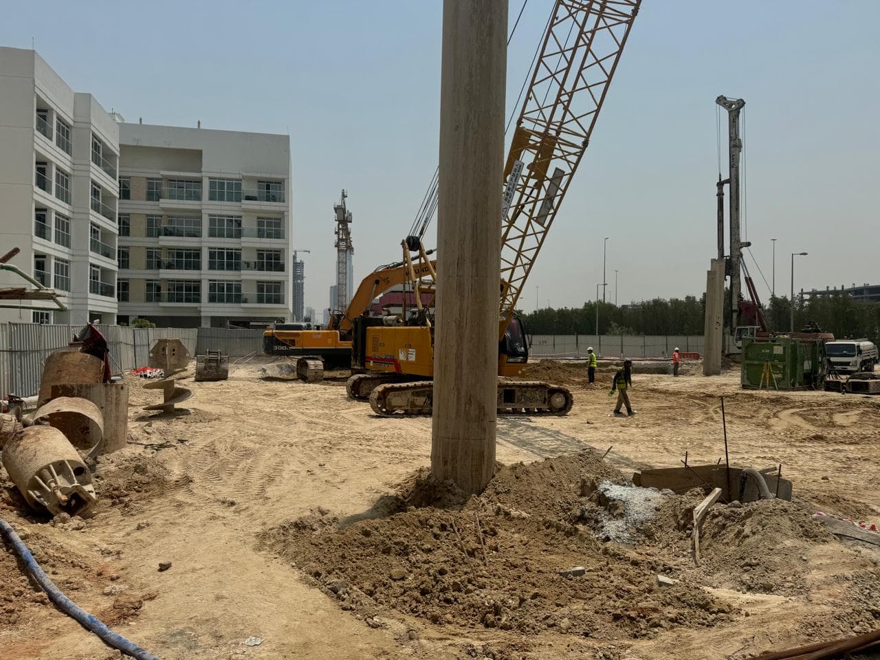 Altai Tower construction site, Land Department inspection photo 1, 8 July 2024