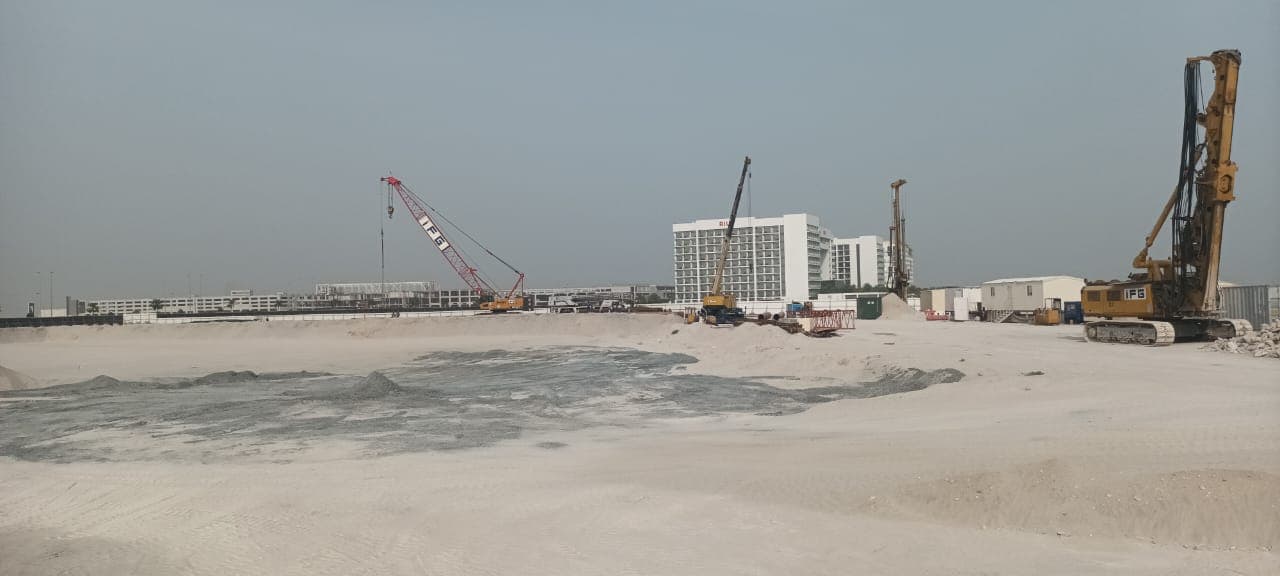 Bay Residences Dubai Islands construction site, Land Department inspection photo 1, 5 July 2024
