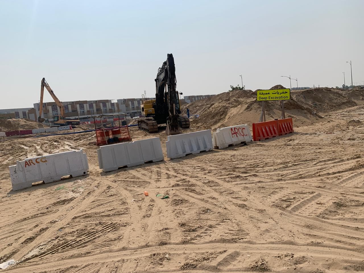 Damac Hills (2) - Park Greens 1 construction site, Land Department inspection photo 1, 5 July 2024