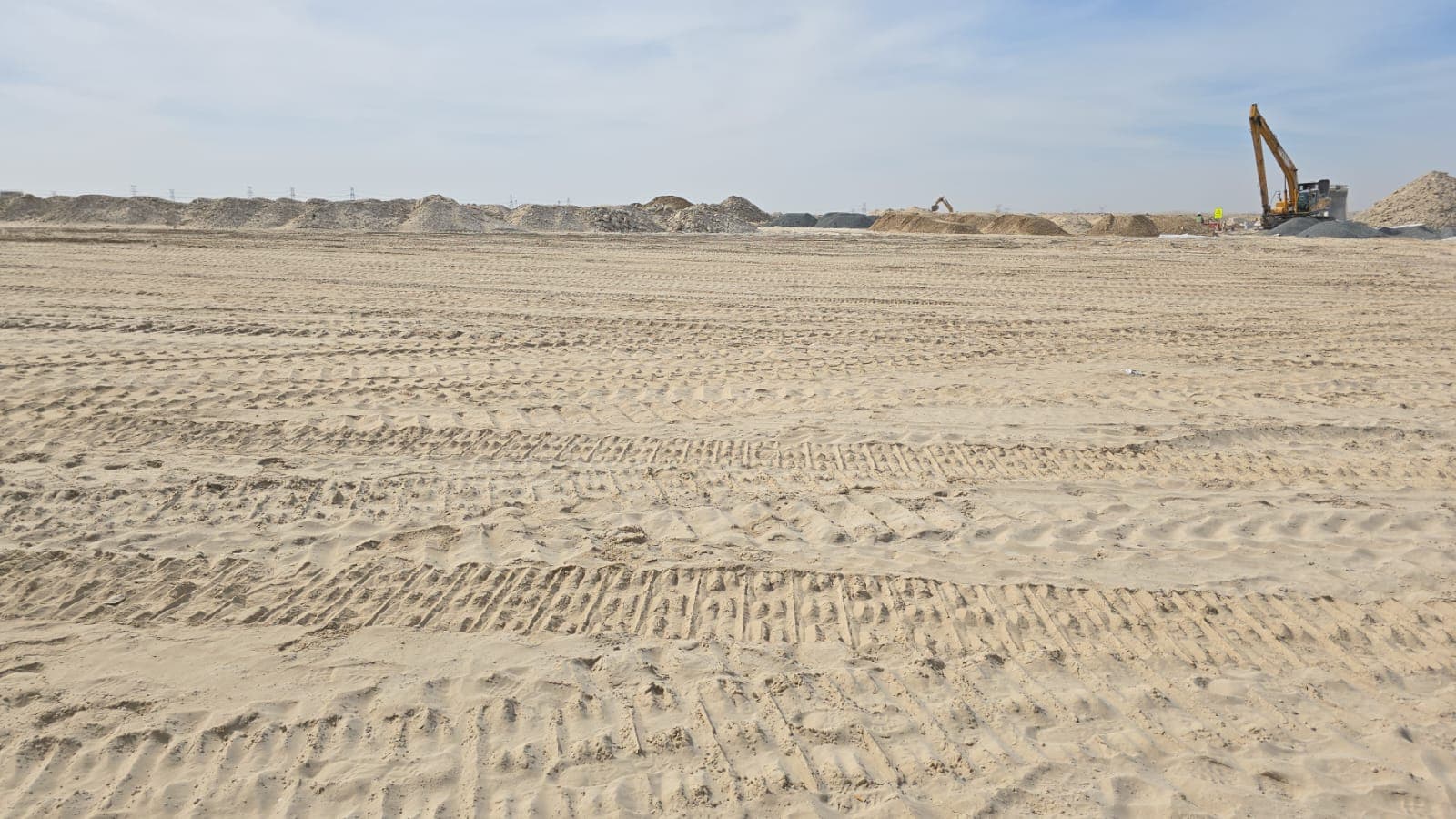 Damac Lagoons - Lagoon Views 8 construction site, Land Department inspection photo 2, 12 February 2024