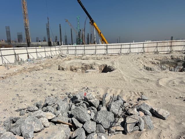 Edgewater Residences 2 construction site, Land Department inspection photo 3, 27 January 2025