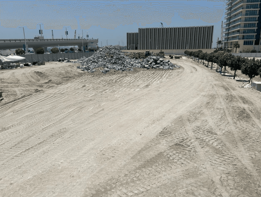 Dubai Harbour Residences (Area 3) construction site, Land Department inspection photo 2, 12 June 2024