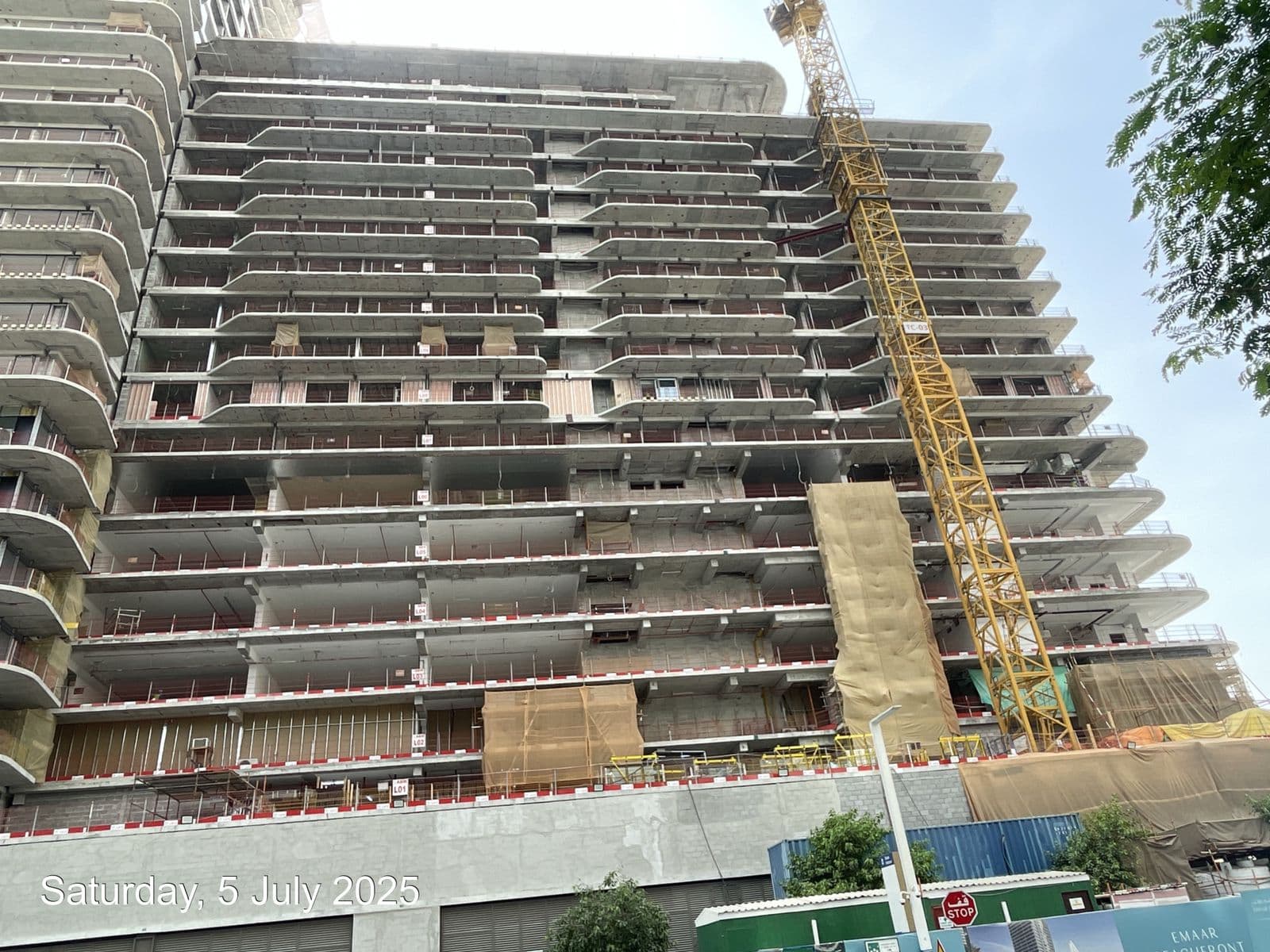 Address The Bay construction site, Land Department inspection photo 2, 10 July 2025