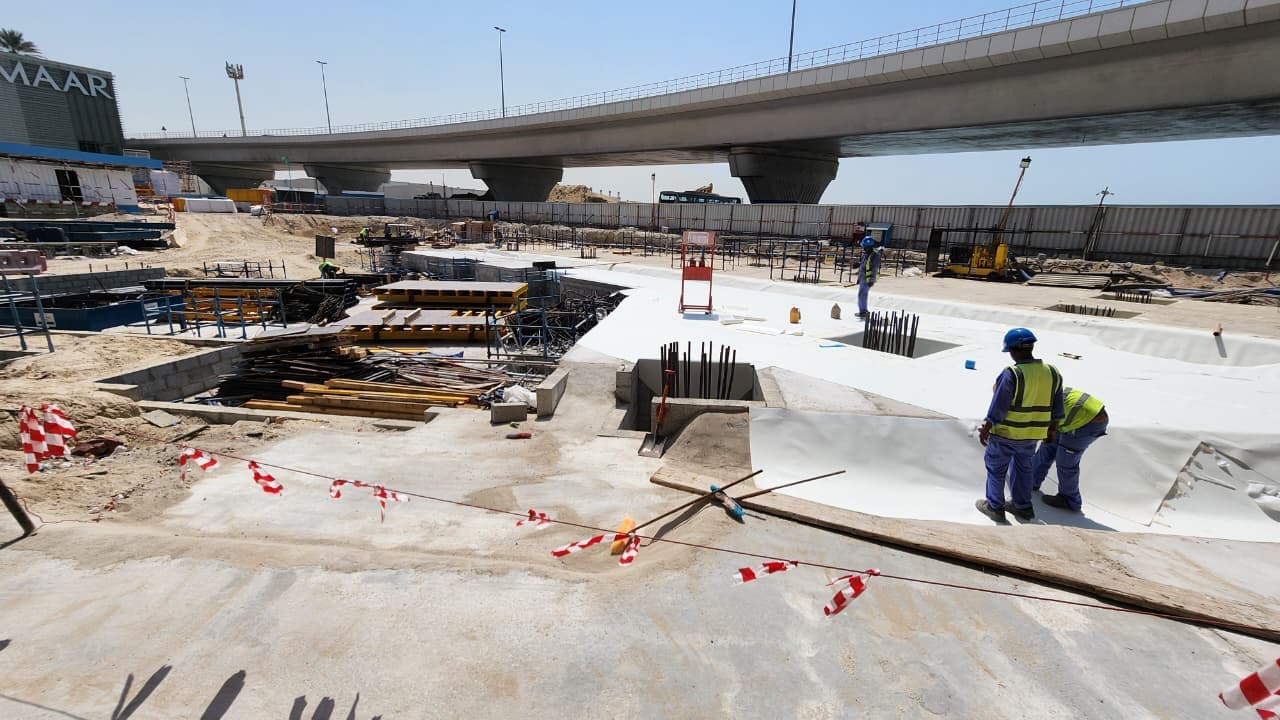Bluewaters Bay construction site, Land Department inspection photo 7, 7 October 2025