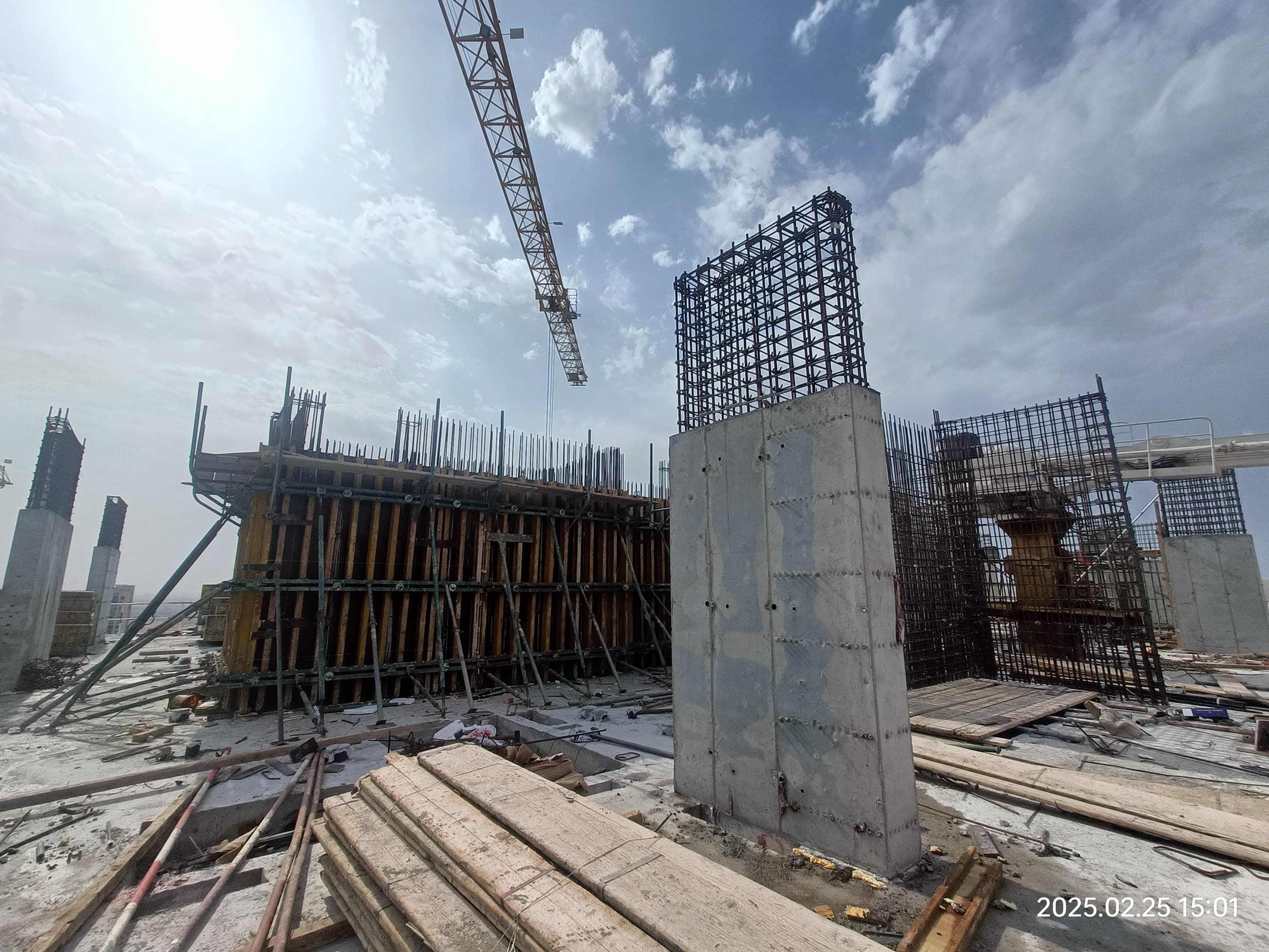 Time 2 construction site, Land Department inspection photo 10, 25 February 2025