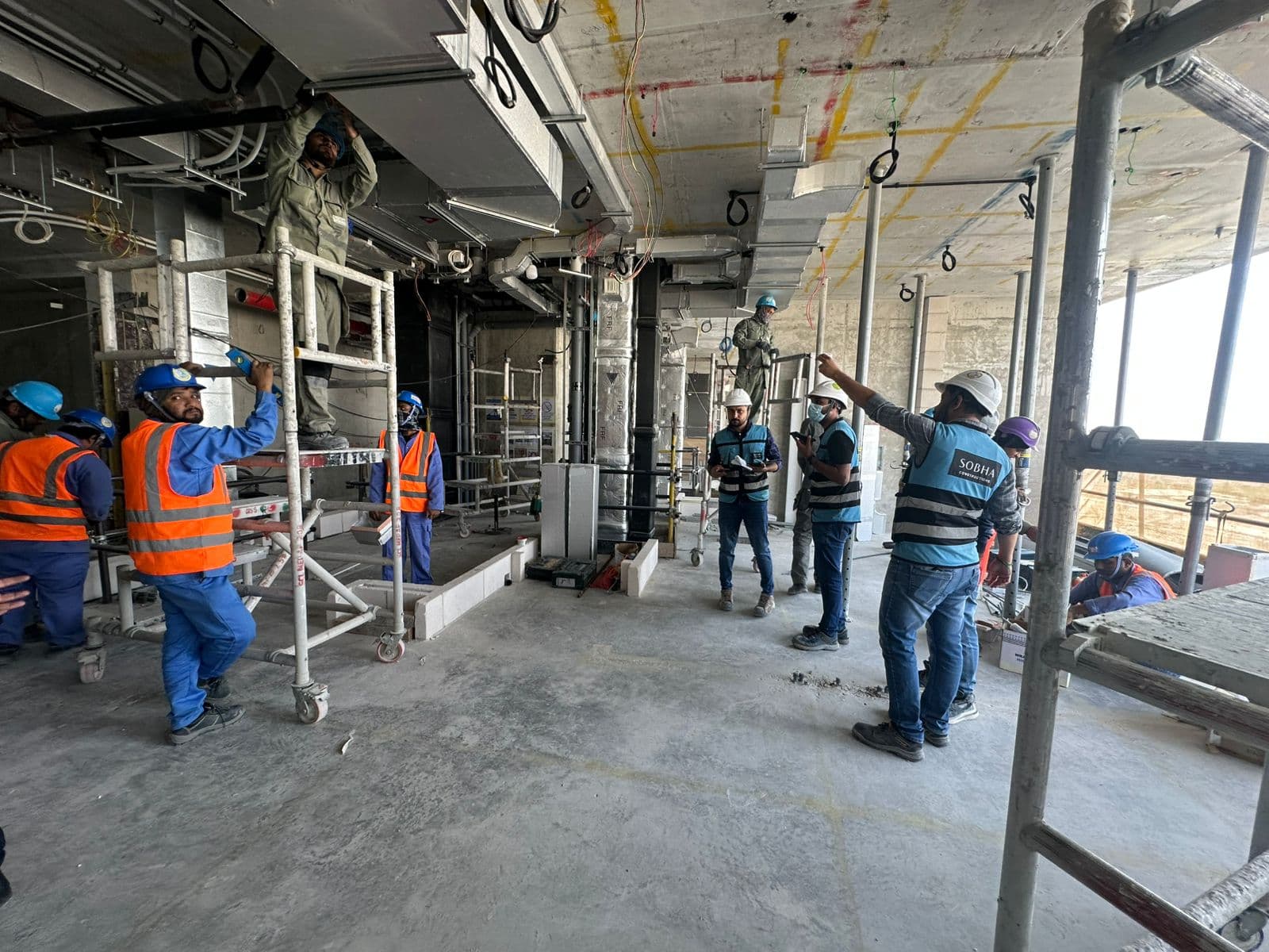 Sobha Seahaven Tower A construction site, Land Department inspection photo 5, 15 January 2026
