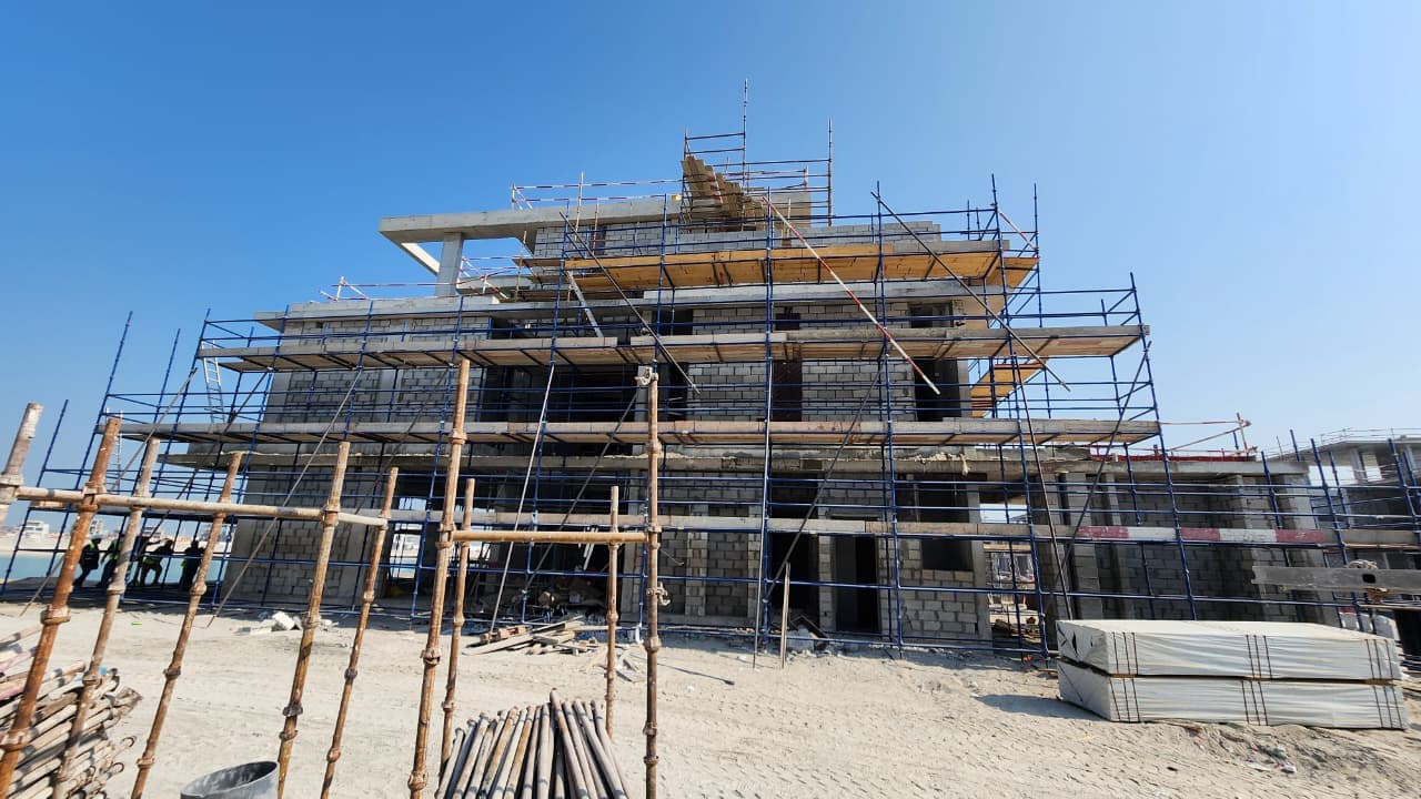Palm Jebel Ali - Frond O construction site, Land Department inspection photo 1, 23 October 2025