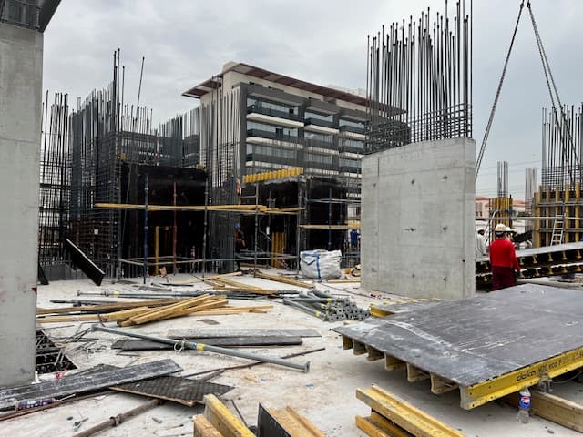Altai Tower construction site, Land Department inspection photo 3, 18 February 2025