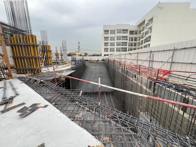 Altai Tower construction site, Land Department inspection photo 1, 18 February 2025