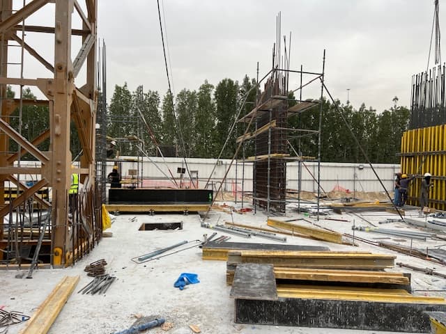 Altai Tower construction site, Land Department inspection photo 2, 18 February 2025