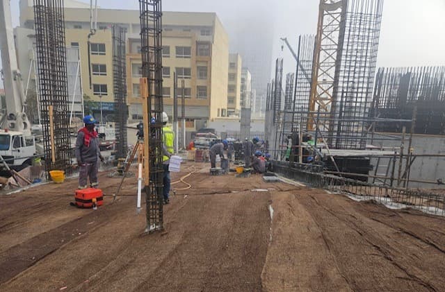 Santorini Residences By Loutraki construction site, Land Department inspection photo 5, 17 March 2025