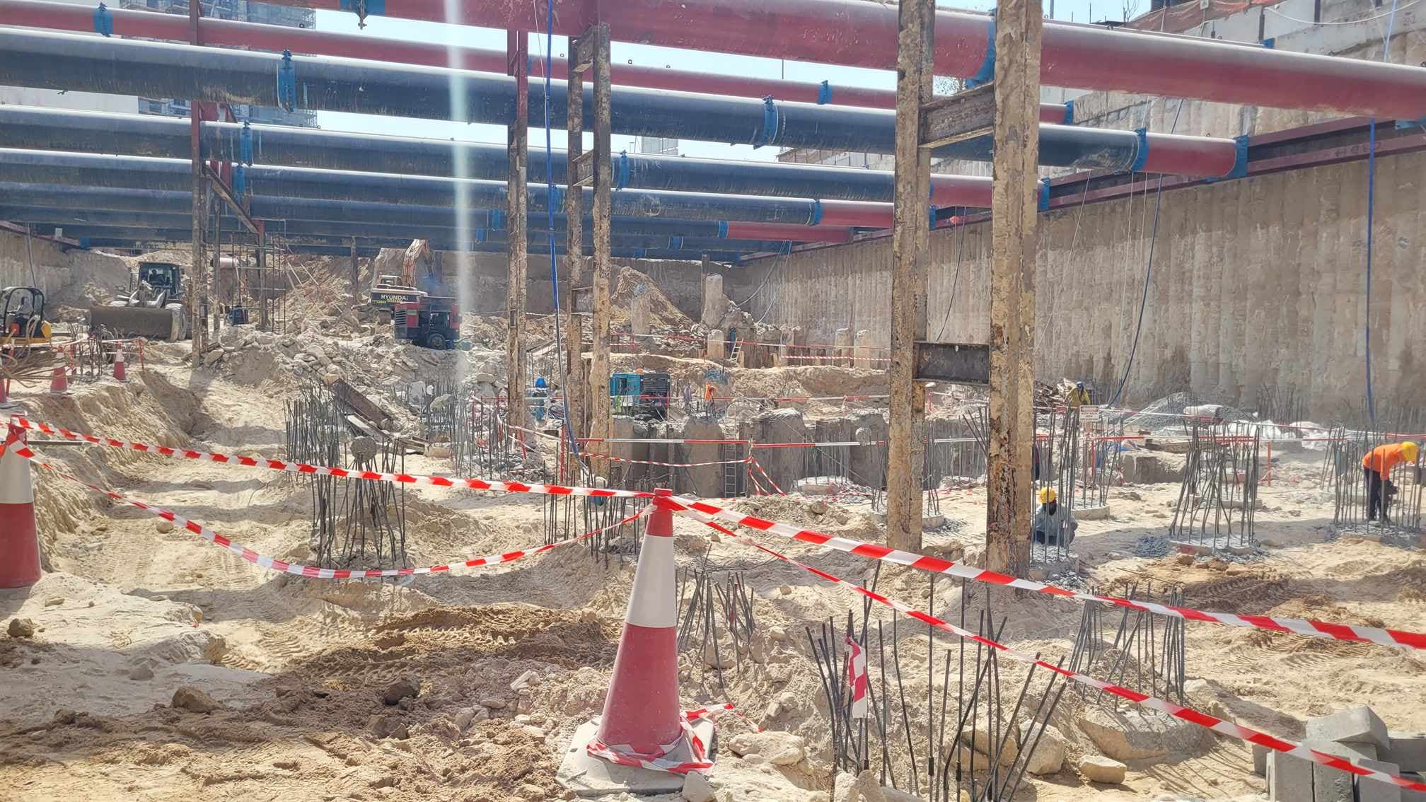 موقع بناء ريد سكوير، صورة تفتيش الدائرة رقم 2، 3 يوليو 2025