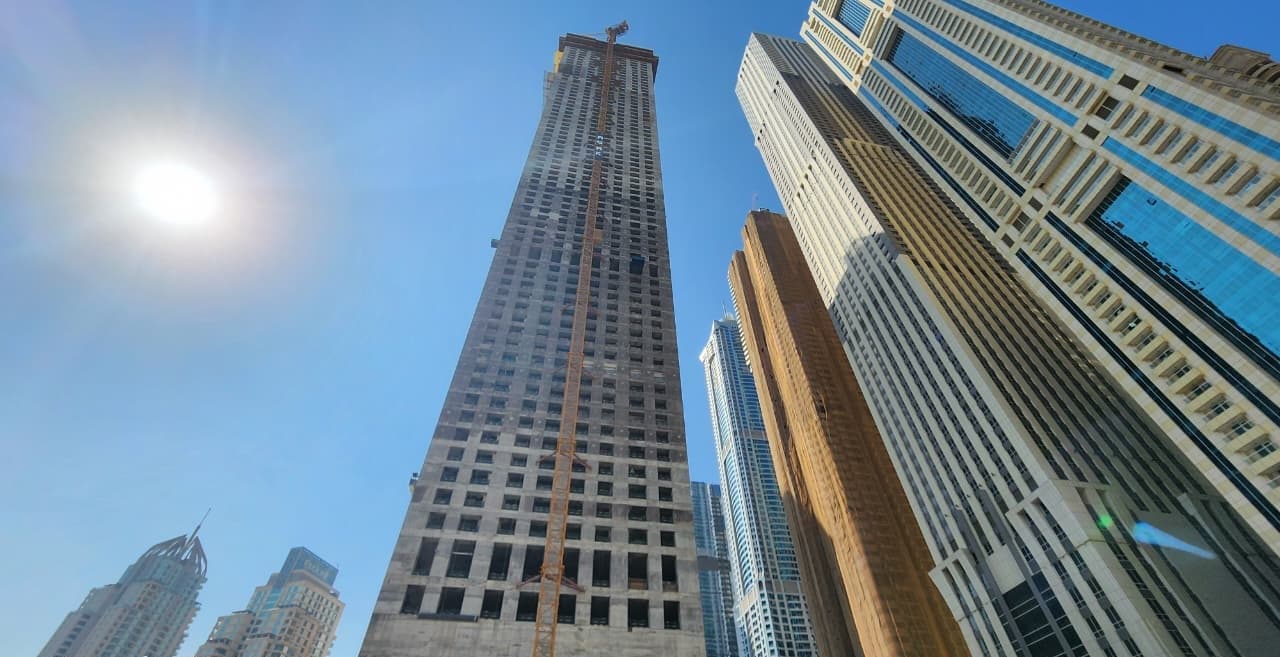 Aeternitas Tower construction site, Land Department inspection photo 5, 24 November 2025