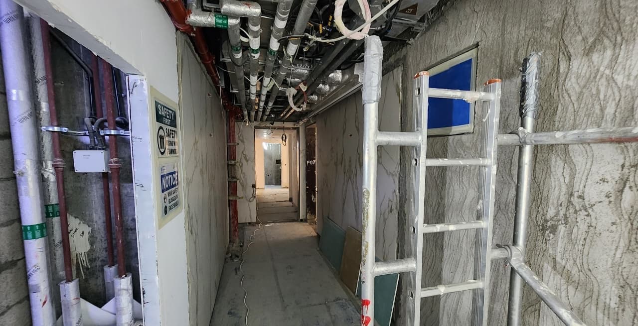 Aeternitas Tower construction site, Land Department inspection photo 9, 24 November 2025