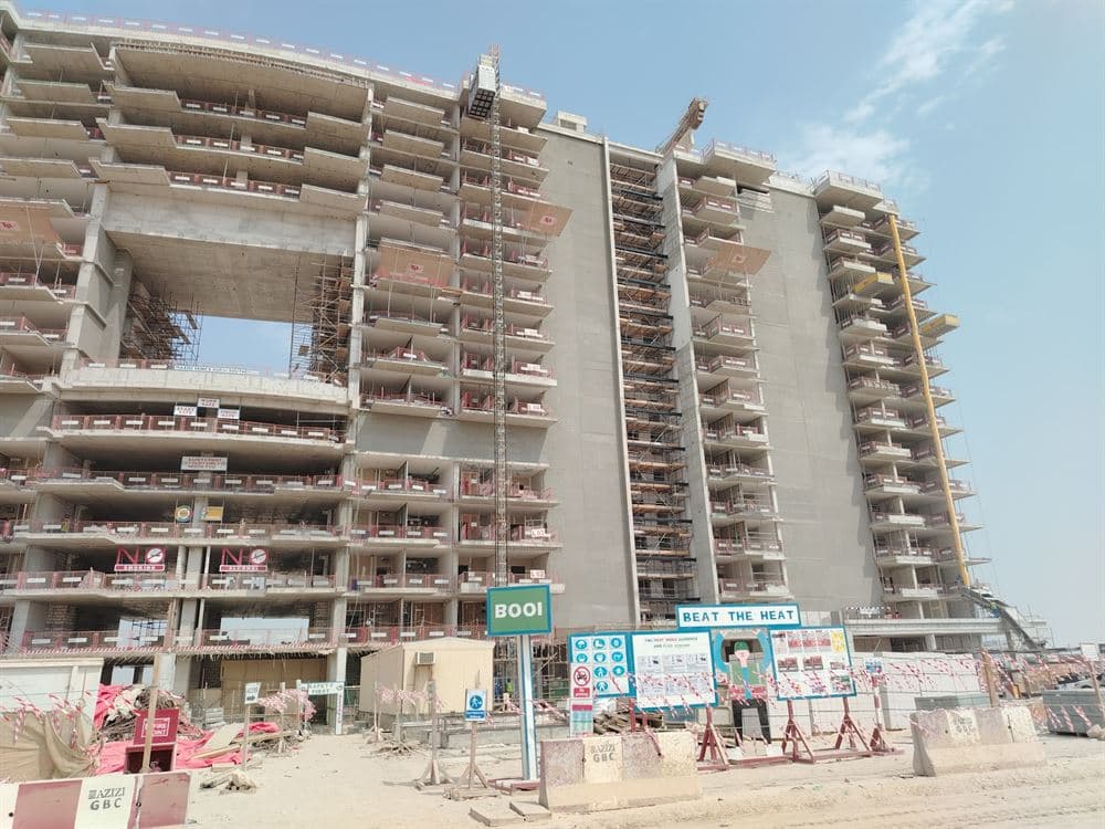 Azizi Venice 4 construction site, Land Department inspection photo 5, 16 July 2025