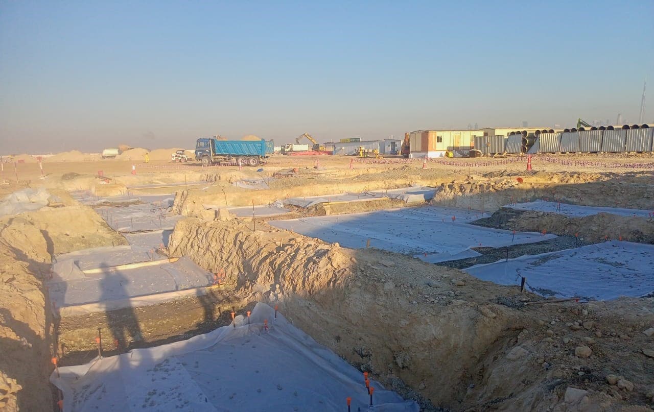 Nad Al Sheba Gardens Phase 4 construction site, Land Department inspection photo 4, 3 March 2025