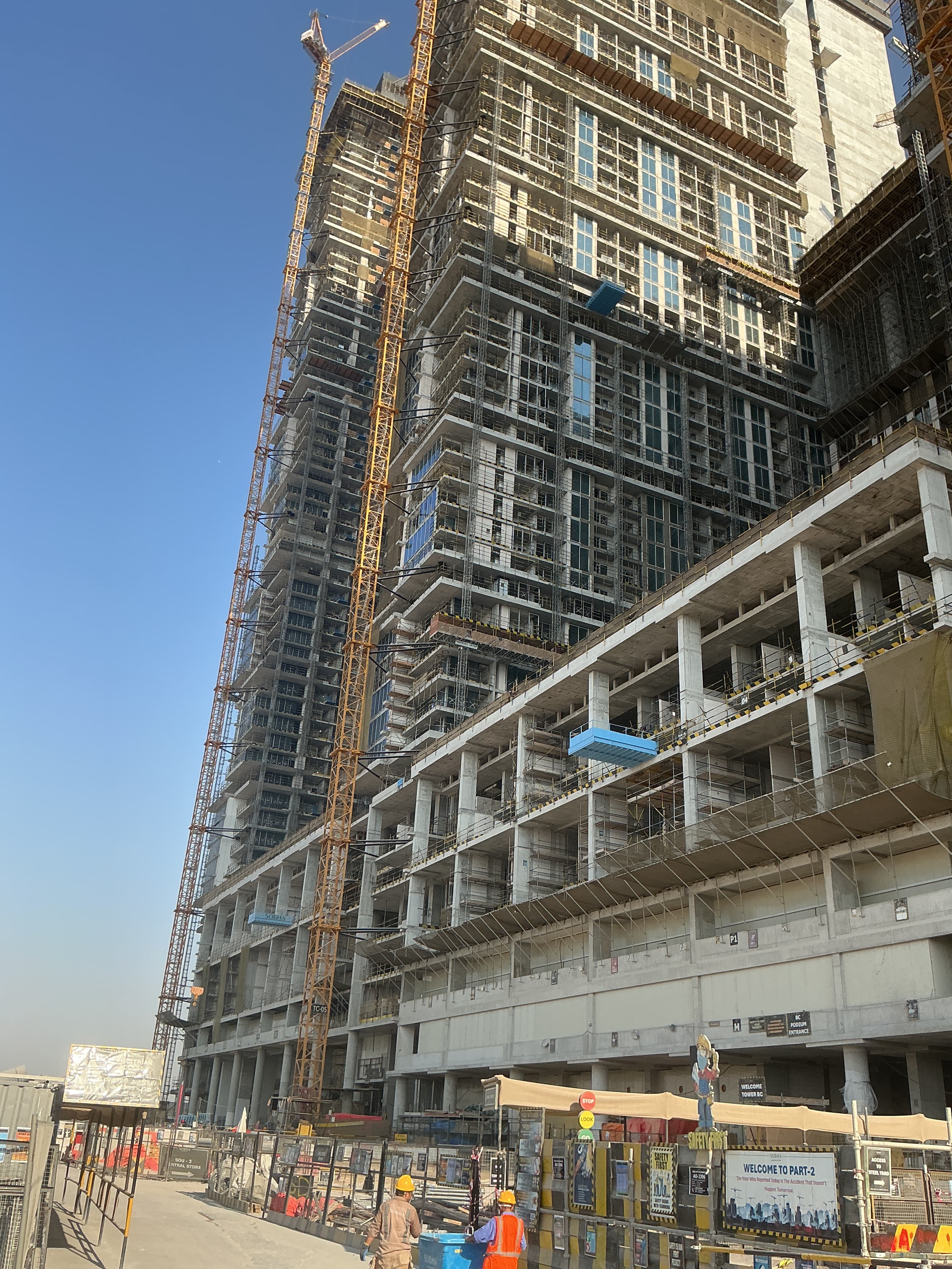 Sobha One construction site, Land Department inspection photo 7, 9 October 2025