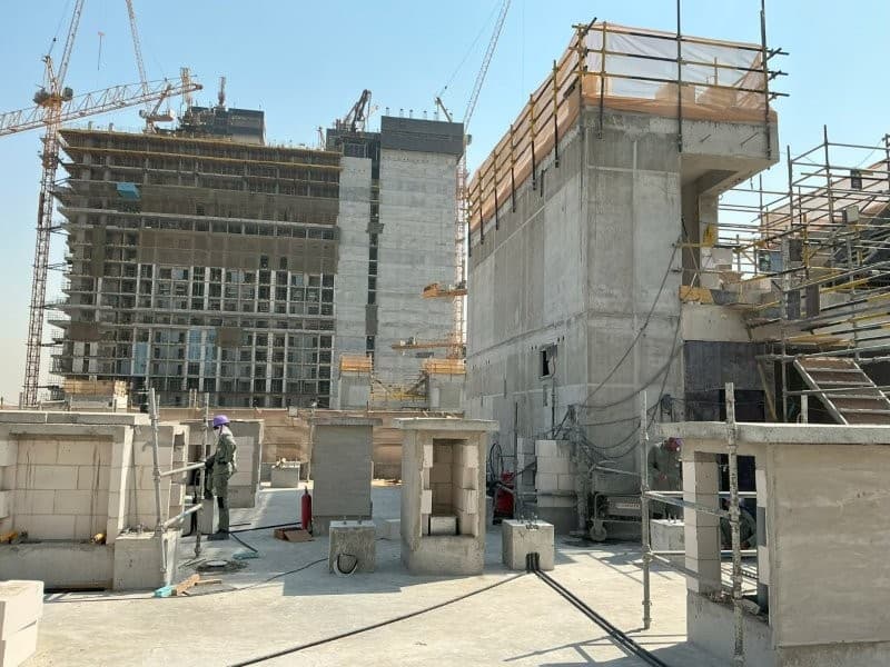 Sobha One construction site, Land Department inspection photo 5, 9 October 2025