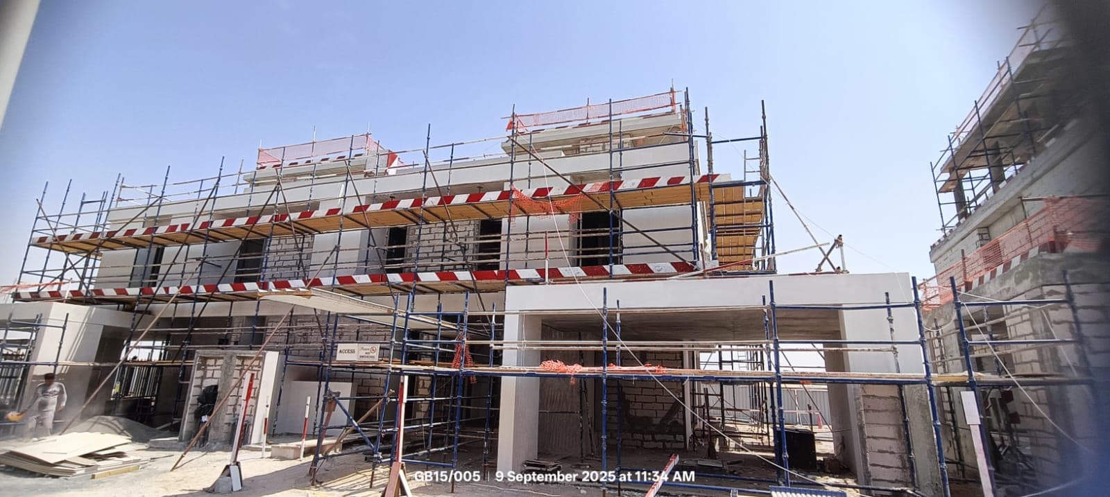 Fairway Villas 3 construction site, Land Department inspection photo 2, 9 September 2025