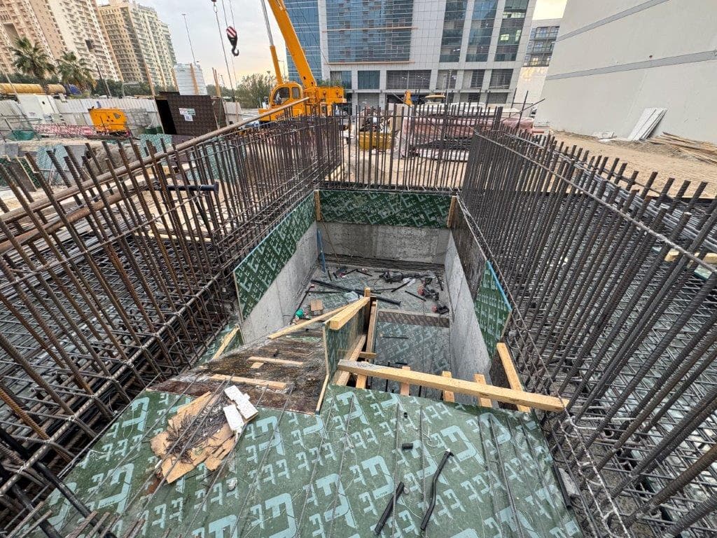 Winner Tower construction site, Land Department inspection photo 1, 17 February 2025