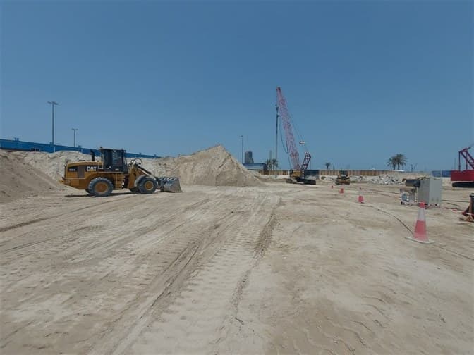 Marina Views construction site, Land Department inspection photo 1, 17 April 2025