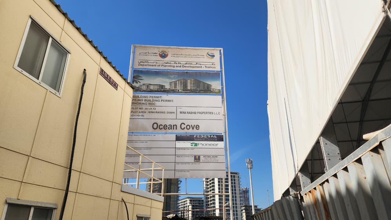 Ocean Cove construction site, Land Department inspection photo 5, 8 December 2025