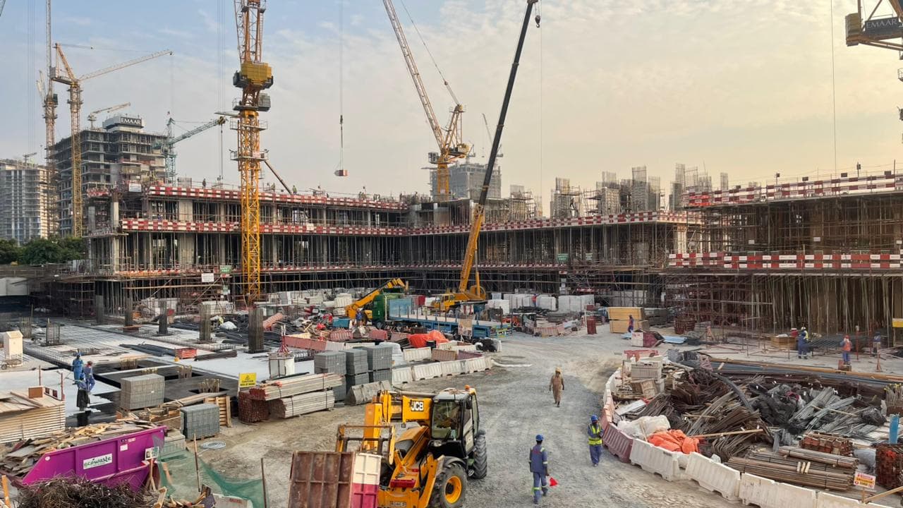 Address Residences L Dubai Hills Estate construction site, Land Department inspection photo 3, 15 February 2026