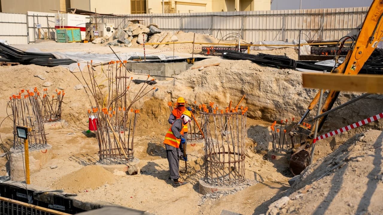 Zephyra Residences construction site, Land Department inspection photo 2, 9 September 2025