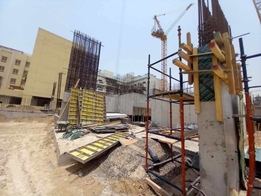 Luminar Tower 2 construction site, Land Department inspection photo 3, 8 July 2025