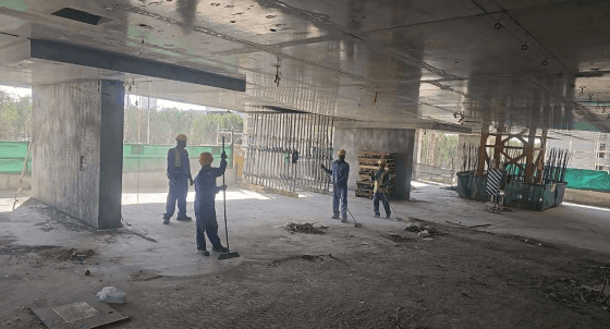 Luminar Tower 2 construction site, Land Department inspection photo 4, 11 December 2025