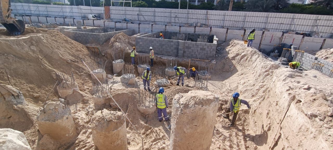Nexara Tower construction site, Land Department inspection photo 4, 13 October 2025