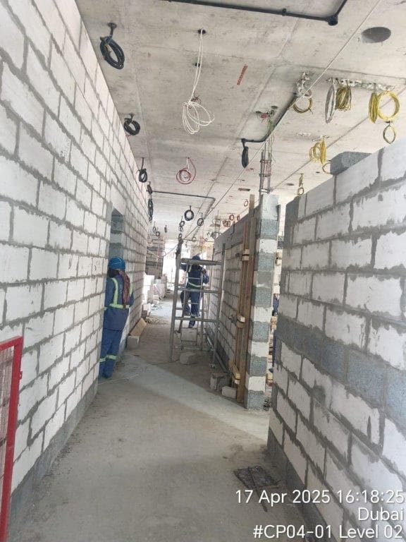 Azizi Riviera 49 construction site, Land Department inspection photo 5, 8 April 2025