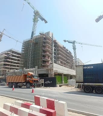 Azizi Riviera 64 construction site, Land Department inspection photo 2, 18 June 2025