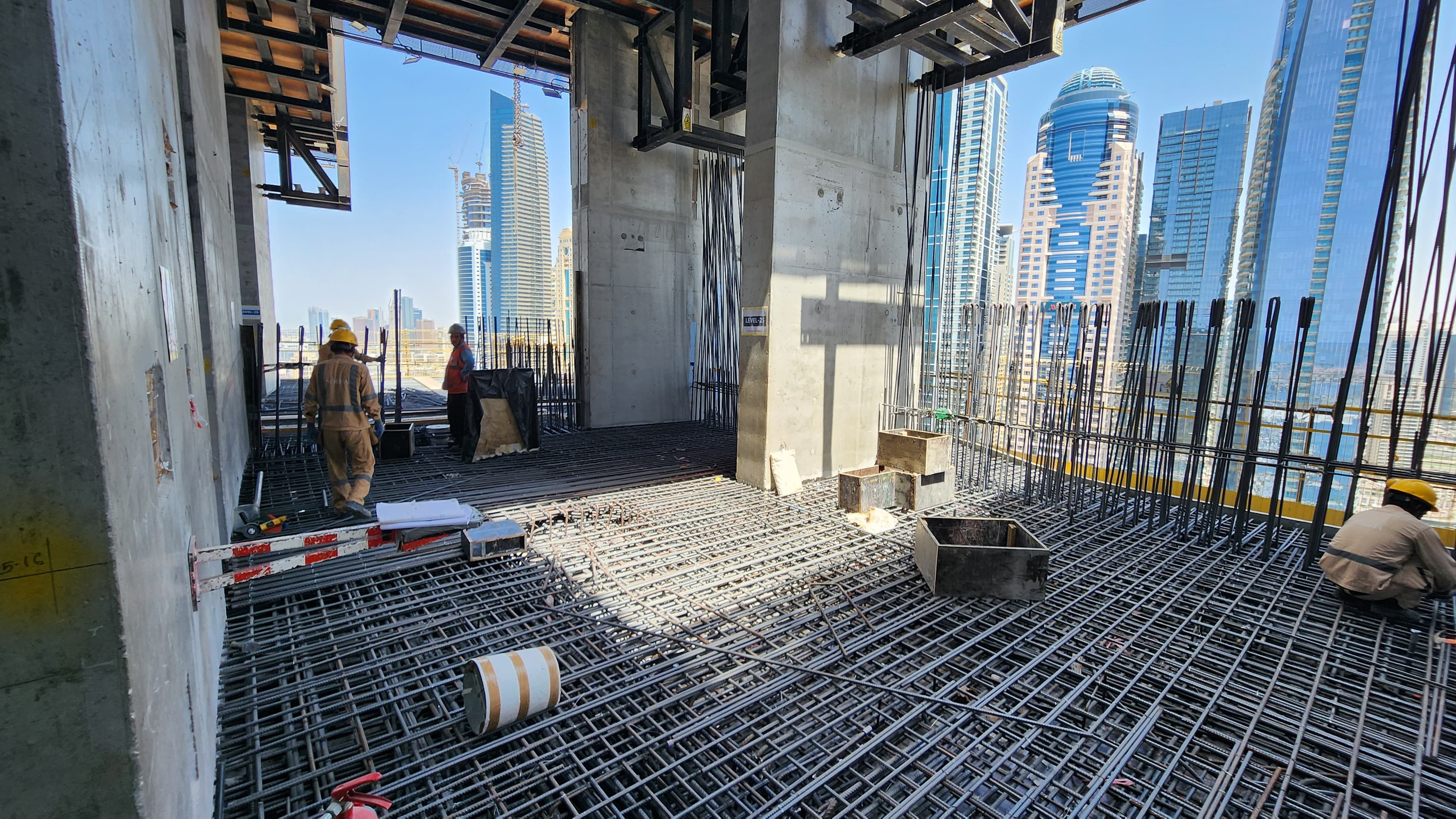 Sobha Seahaven Tower A construction site, Land Department inspection photo 6, 27 April 2026