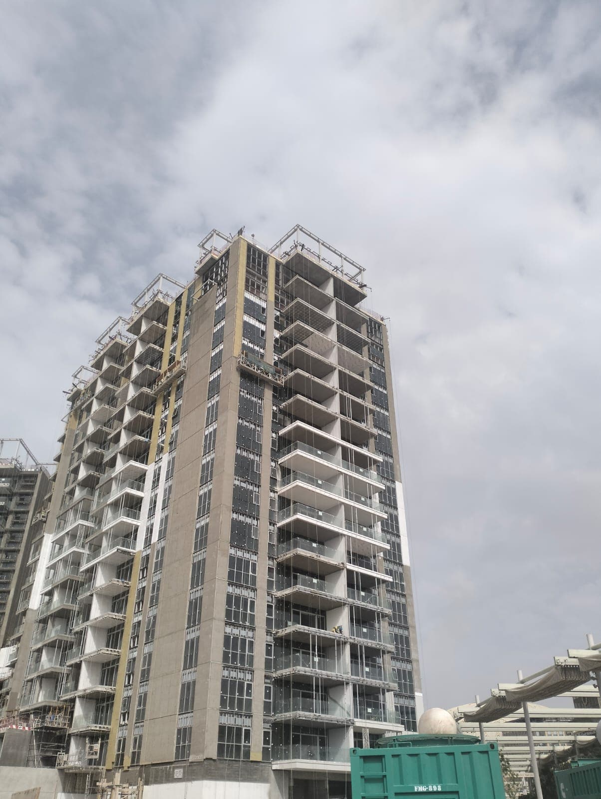 Expo City Mangrove Residences construction site, Land Department inspection photo 1, 3 April 2026