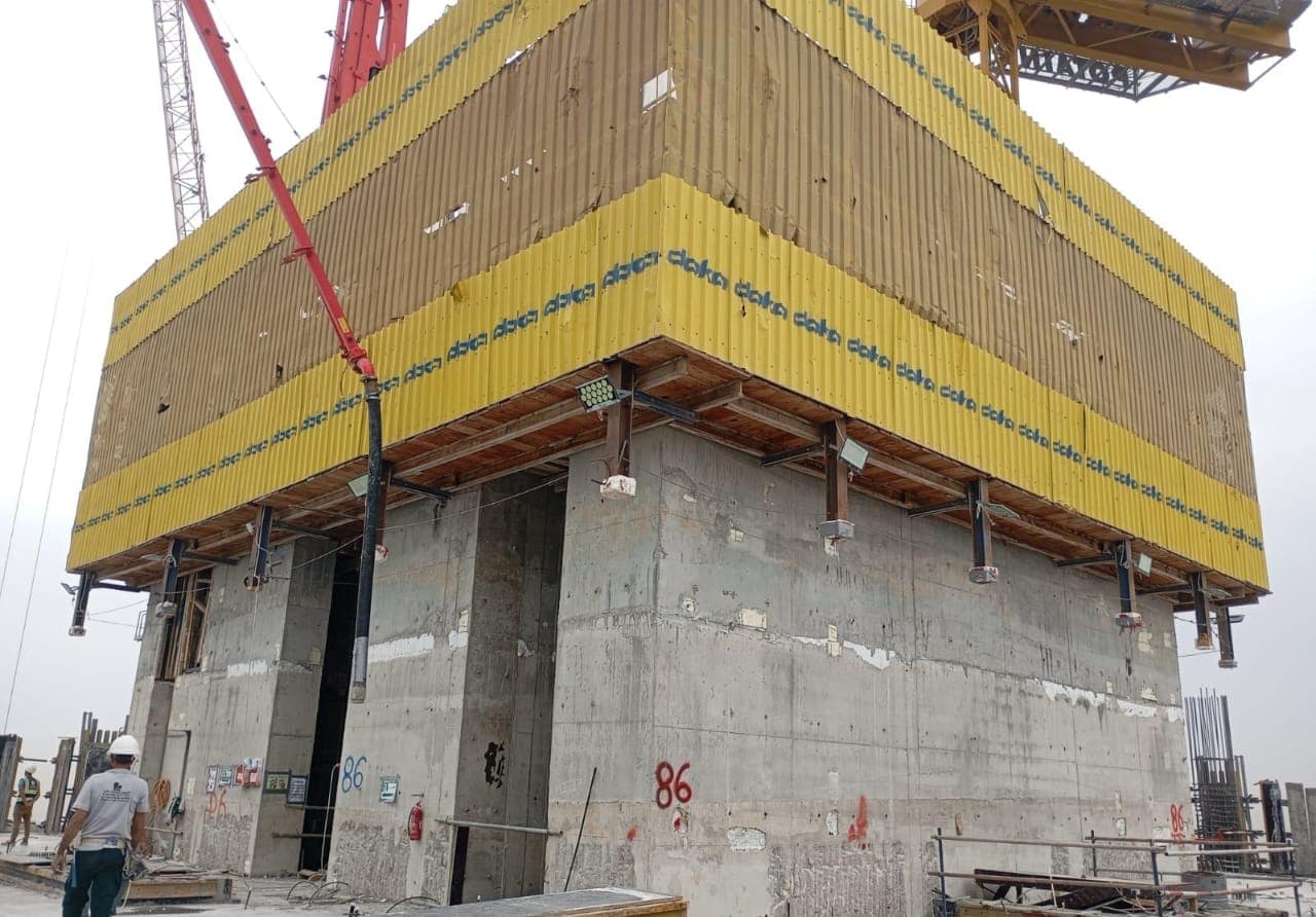Aeternitas Tower construction site, Land Department inspection photo 5, 12 March 2026