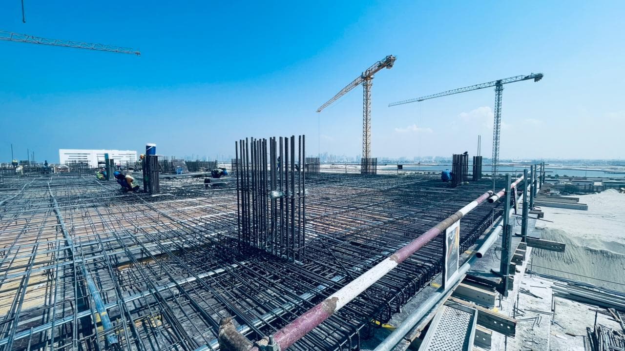 موقع بناء بيتش ريزيدنسز جزر دبي، صورة تفتيش الدائرة رقم 2، 26 مارس 2026