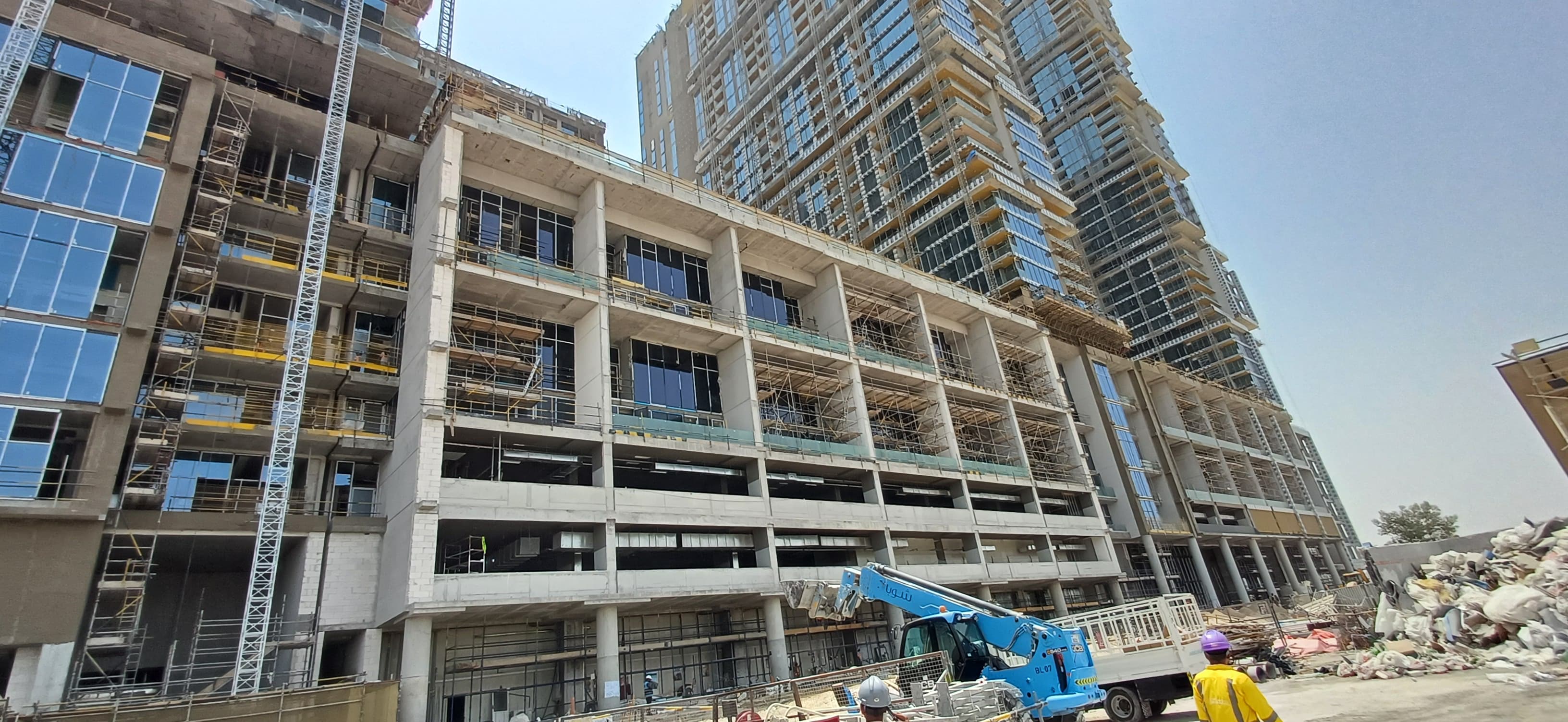 Sobha One construction site, Land Department inspection photo 5, 24 August 2026