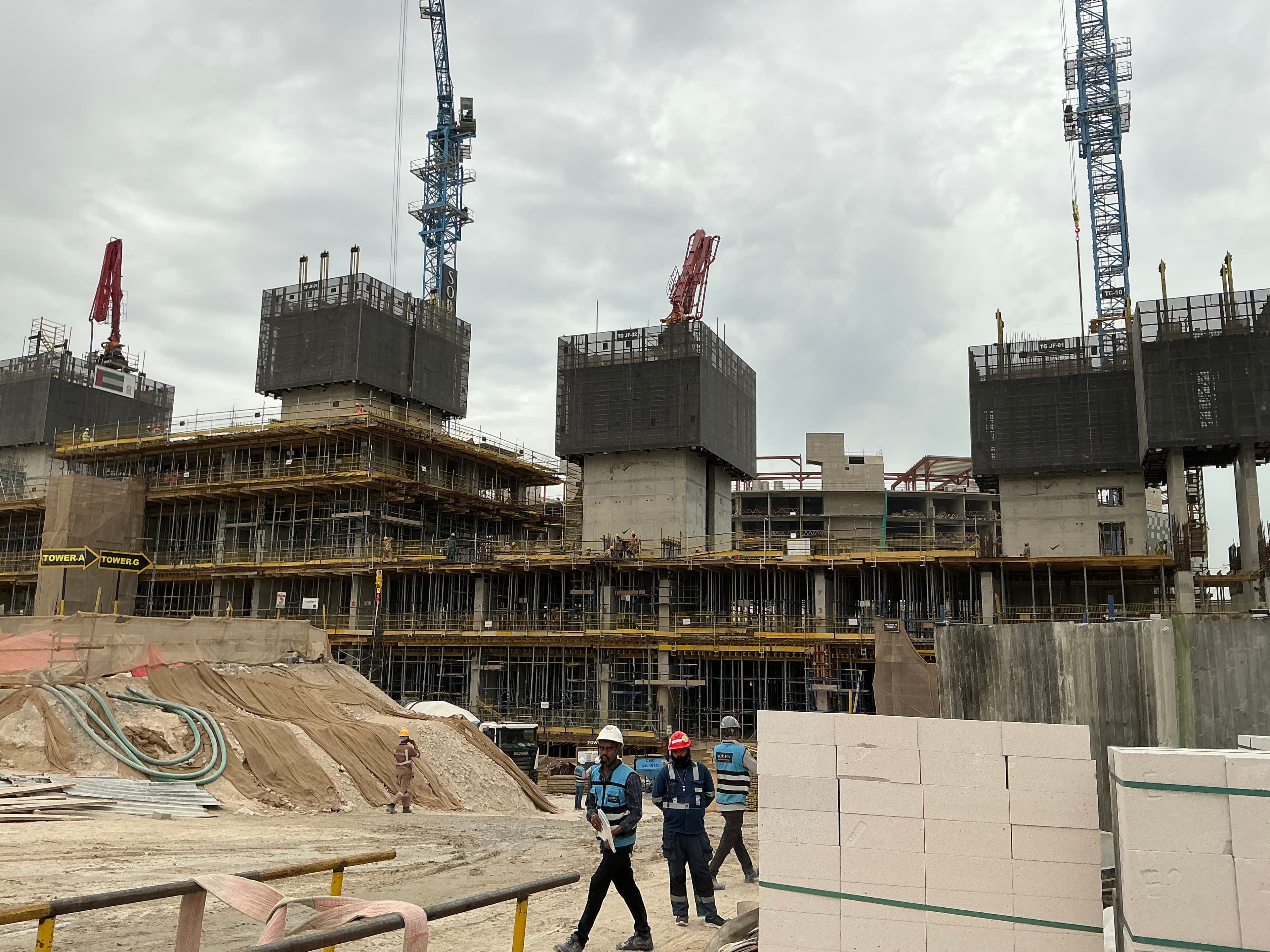 Sobha Orbis construction site, Land Department inspection photo 5, 25 March 2026